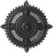 Ekena Millwork Haylynn Ceiling Medallion (Fits Canopies up to 1 1/4"), 29 1/8"OD x 1 1/4"ID x 4"P, Pewter CM29HYPES - alternate 1